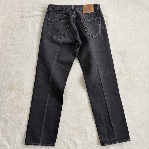90s Levi’s 501 Black Denim Jeans Pants XX 31 30 Button Fly Made in USA - Picture 6 of 7